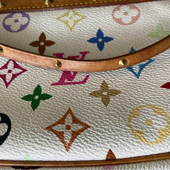 Louis Vuitton x Takashi Murakami White Multicolour Monogram Pochette - Picture 4 of 11